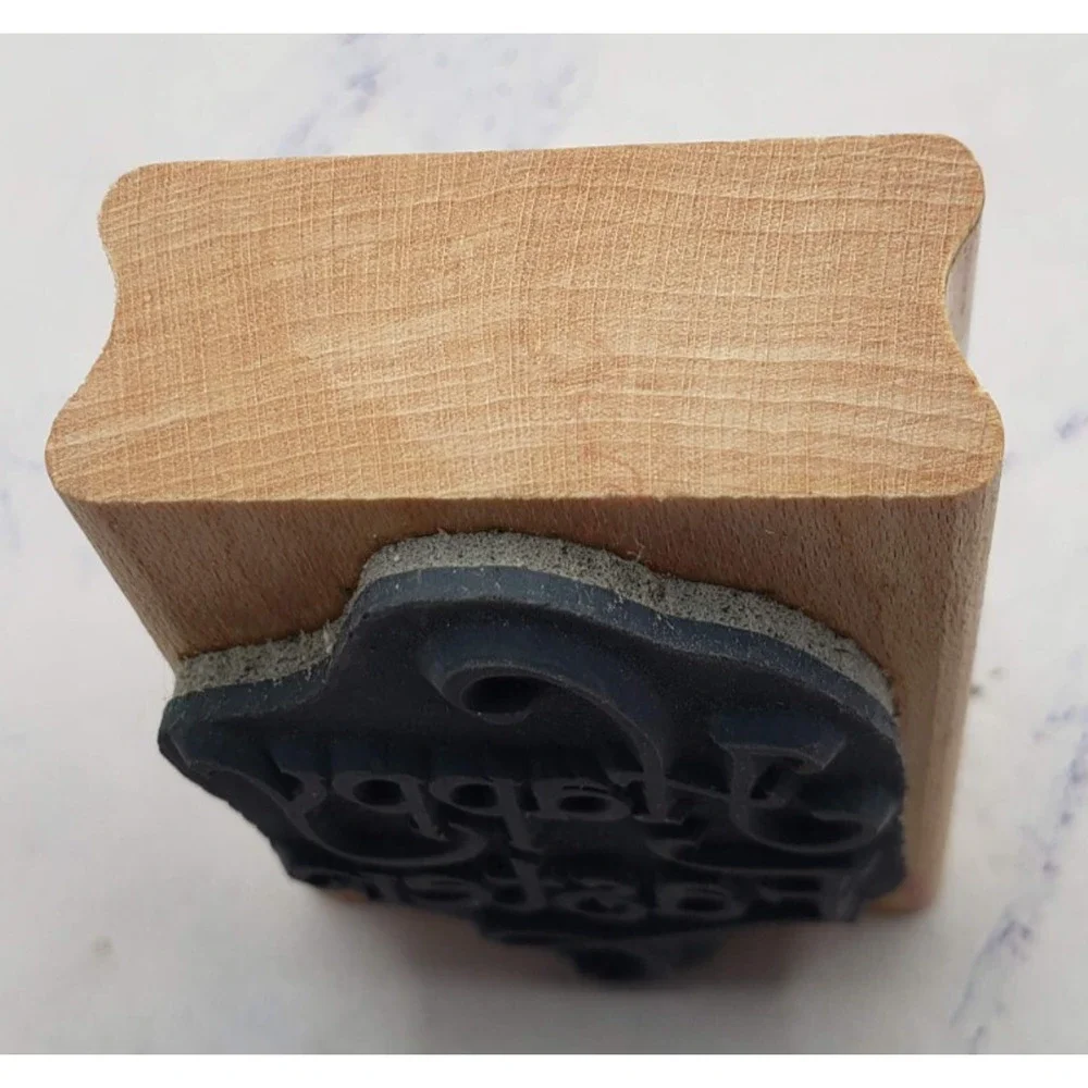 Stampendous Happy Easter Wood Mounted Rubber stamp